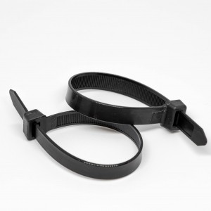 3.6mm x 200mm Black Cable Ties 100pcs